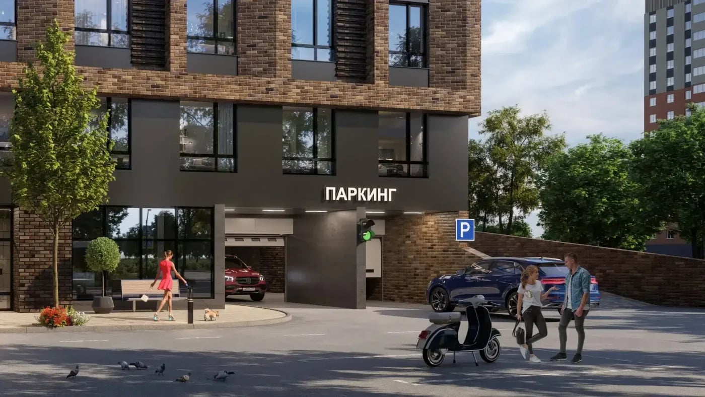 Въезд в подземный паркинг — изображение 1